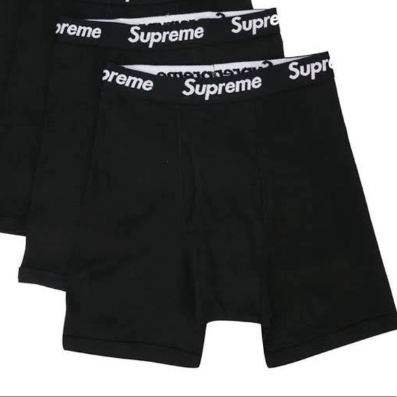 Supreme Other - Supreme X Hanes Black Boxer Size Medium